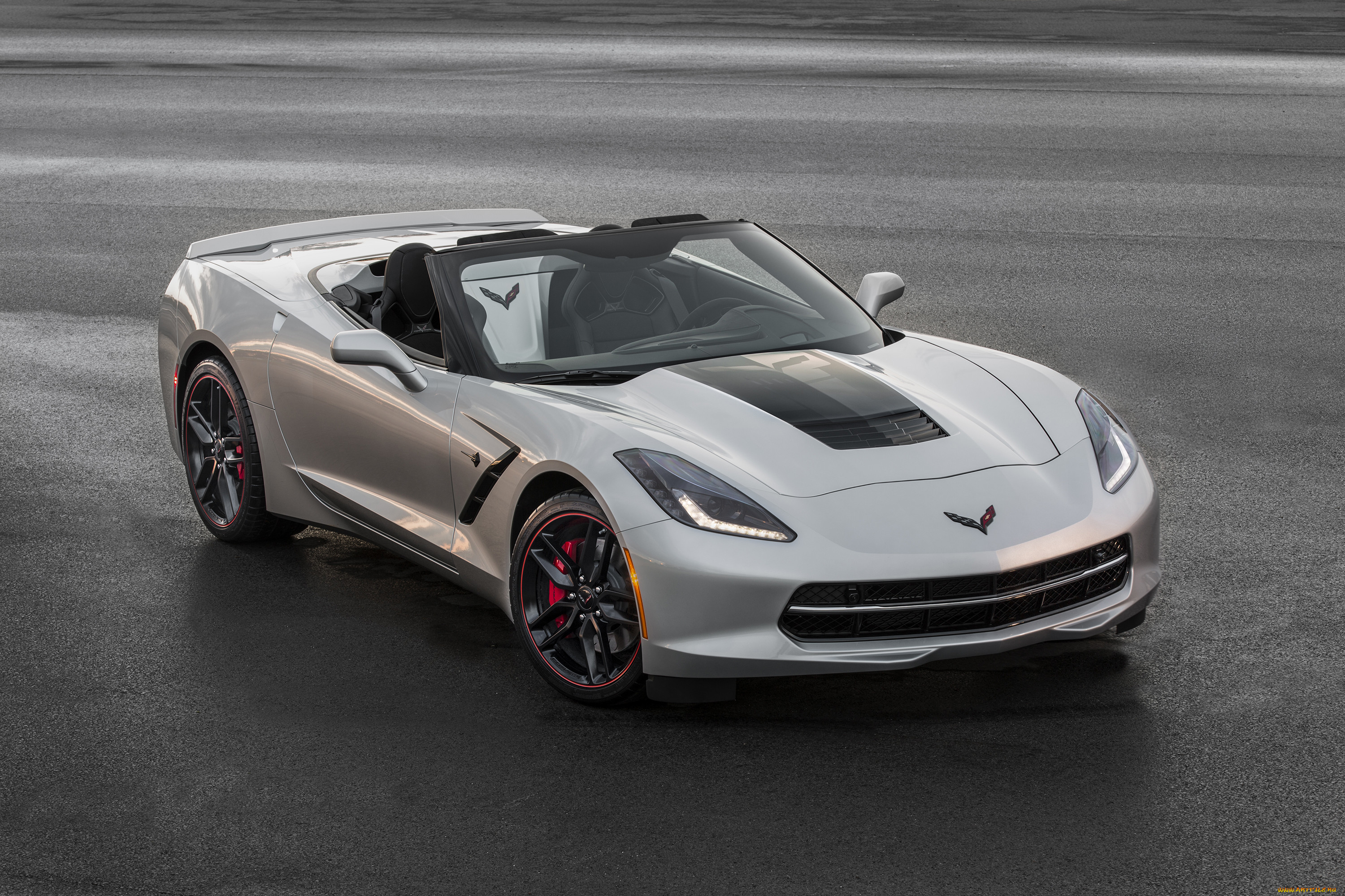 , chevrolet, c7, convertible, jet, black, suede, design, stingray, 2016, , corvette